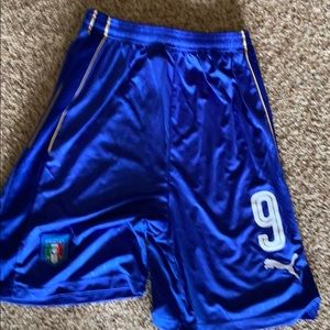 Mario balotelli Italy soccer shorts